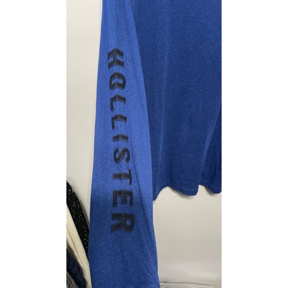 💙 Hollister California Blue Logo Long Sleeve Tee – Size XL - Picture 5 of 7
